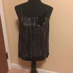 Black and silver tank top